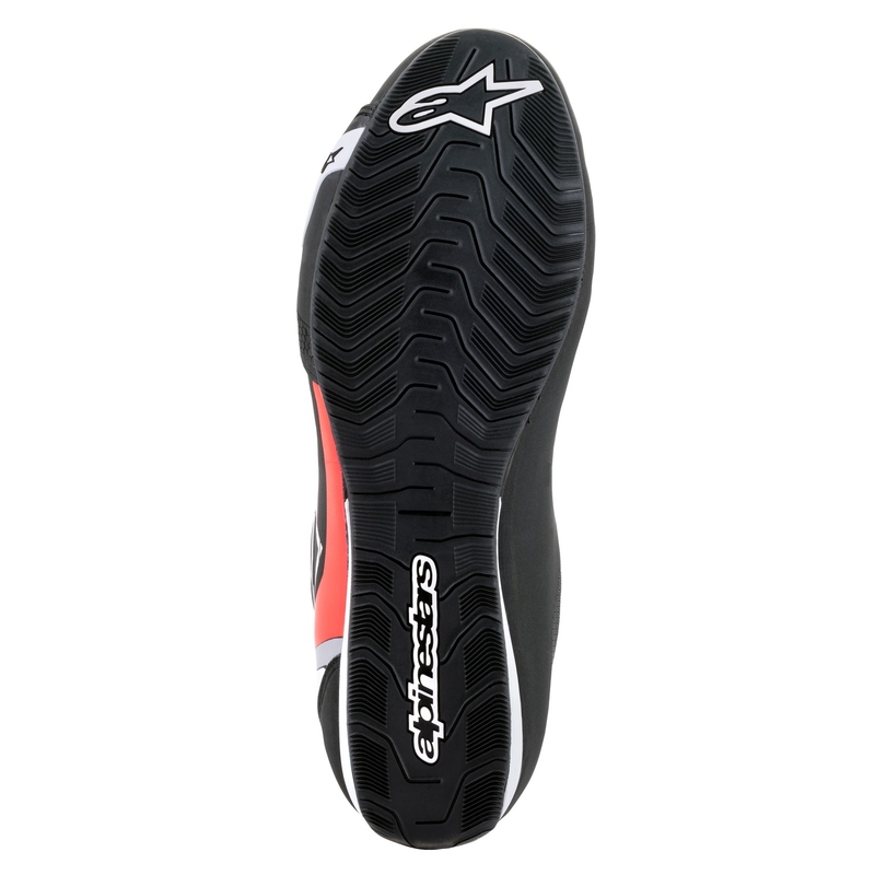 Cizme moto Alpinestars Sektor negru-alb-rosu fluo