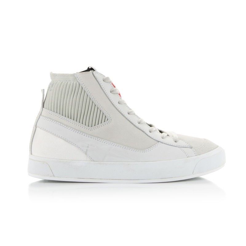 Cizme moto Alpinestars Stated alb-gri