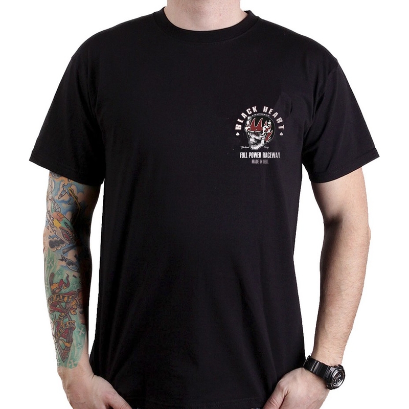 Tricou pentru bărbați Black Heart Full Power lichidare