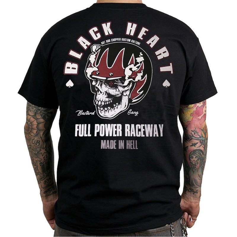 Tricou pentru bărbați Black Heart Full Power lichidare