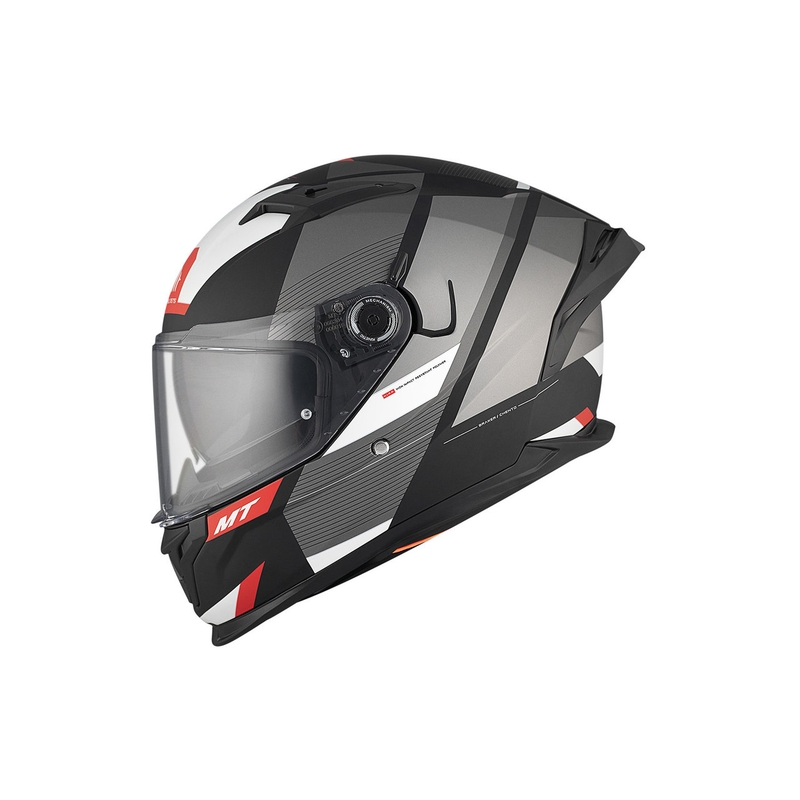 Casca moto integrala MT BRAKER SV Chento BO negru-gri-alb mat