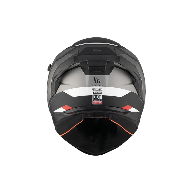 Casca moto integrala MT BRAKER SV Chento BO negru-gri-alb mat