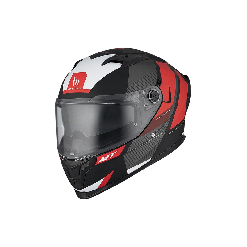 Casca moto integrala MT BRAKER SV Chento B5 negru-gri-rosu mat