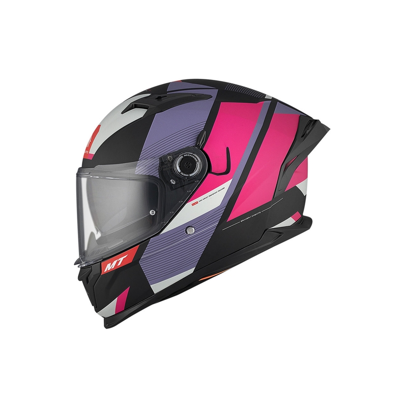 Casca moto integrala MT BRAKER SV Chento B9 negru mat-violet-roz