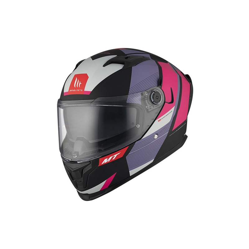 Casca moto integrala MT BRAKER SV Chento B9 negru mat-violet-roz