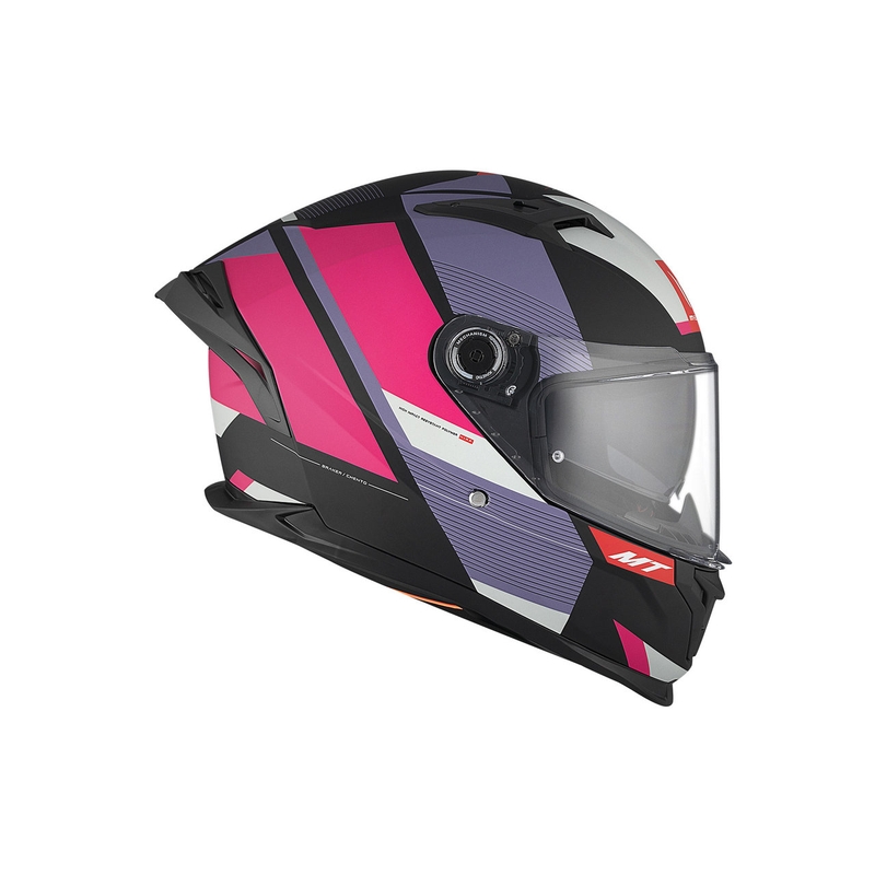 Casca moto integrala MT BRAKER SV Chento B9 negru mat-violet-roz