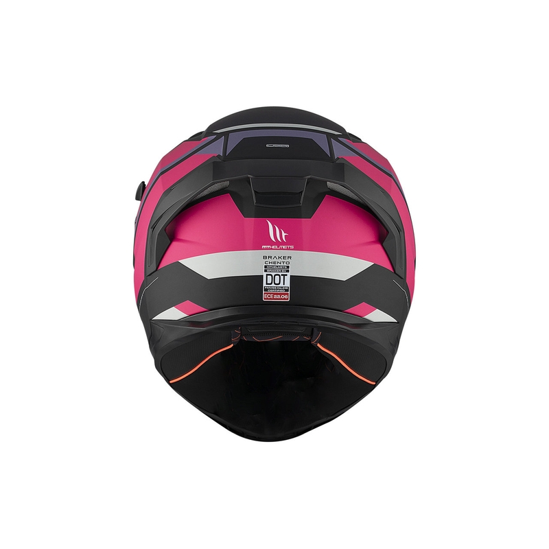 Casca moto integrala MT BRAKER SV Chento B9 negru mat-violet-roz