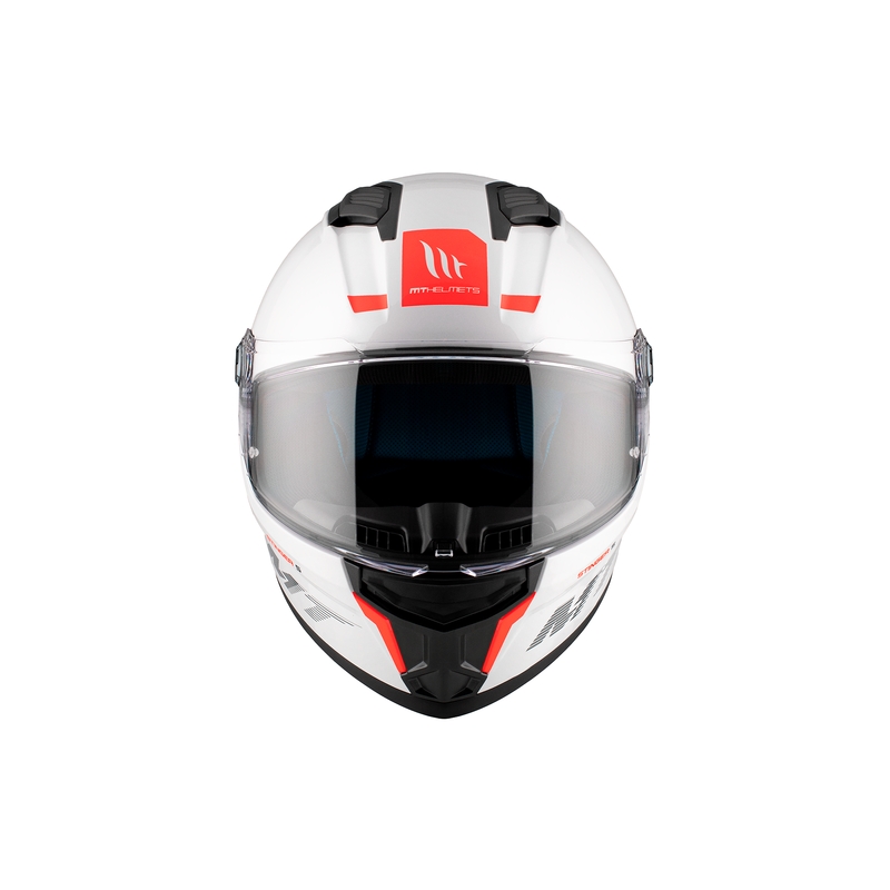Casca moto integrala MT Stinger 2 Solid alb lucios