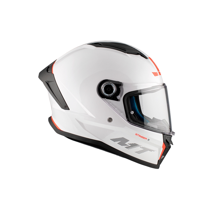 Casca moto integrala MT Stinger 2 Solid alb lucios