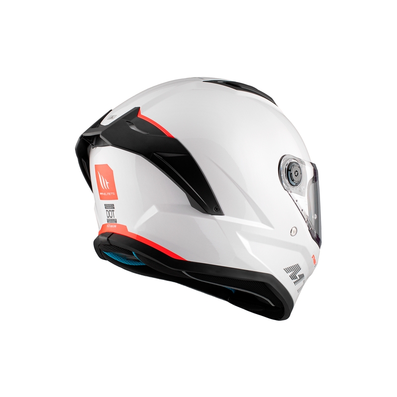 Casca moto integrala MT Stinger 2 Solid alb lucios