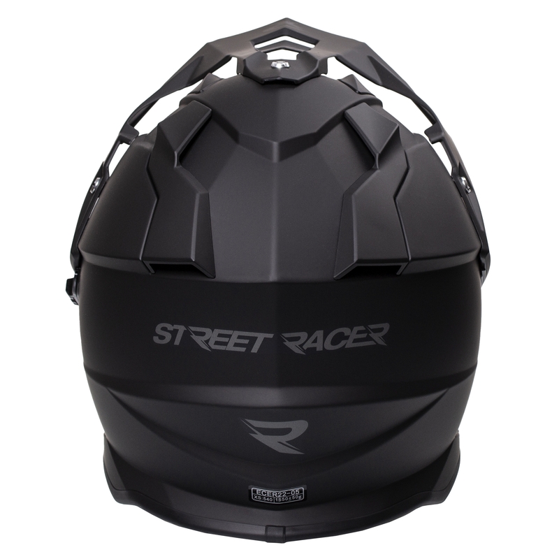 Casca Enduro Street Racer Tracker neagra mat - II. calitate