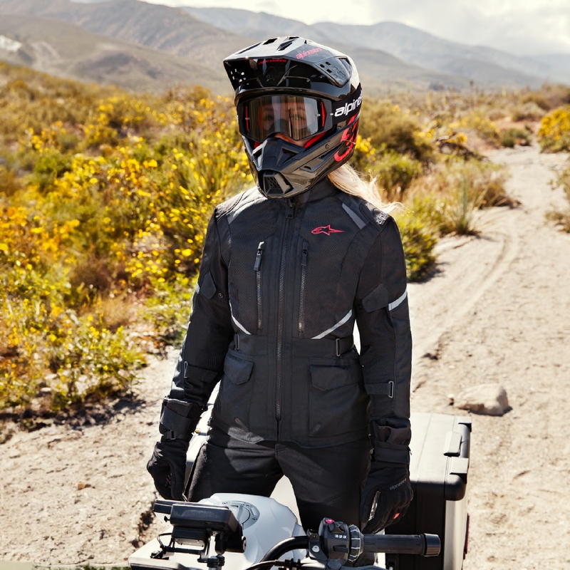 Jachetă de motocicletă Alpinestars Stella Andes Air Drystar pentru femei, neagră