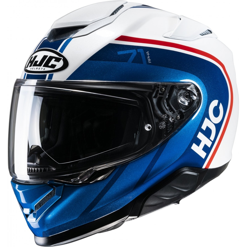 Casca moto integrala HJC RPHA 71 Mapos MC21 rosu-albastru-alb - II. calitate