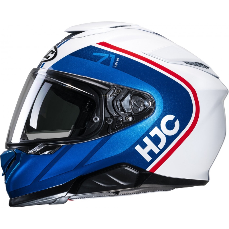 Casca moto integrala HJC RPHA 71 Mapos MC21 rosu-albastru-alb - II. calitate