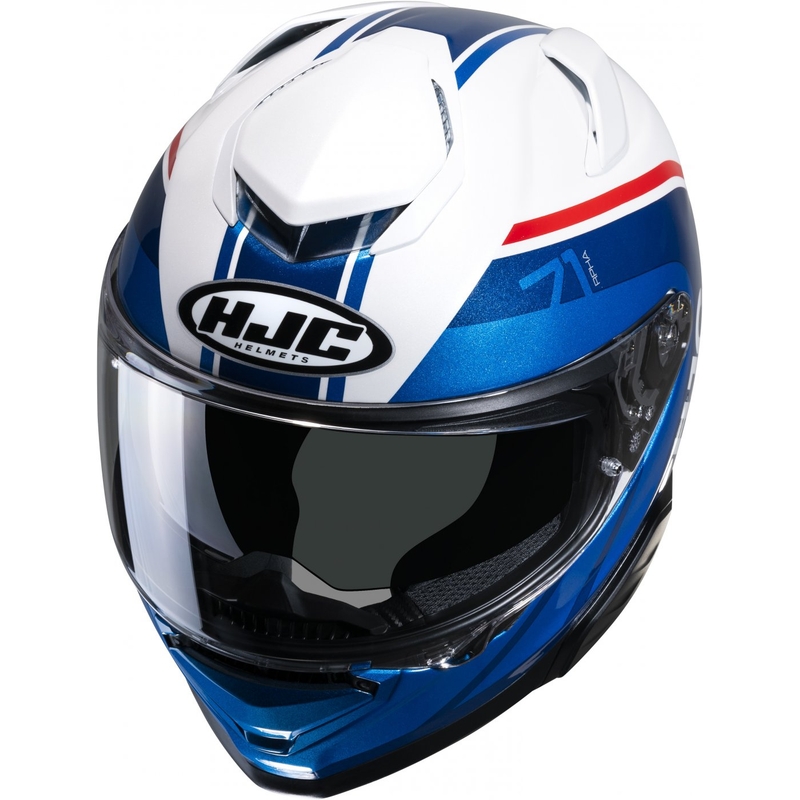 Casca moto integrala HJC RPHA 71 Mapos MC21 rosu-albastru-alb - II. calitate