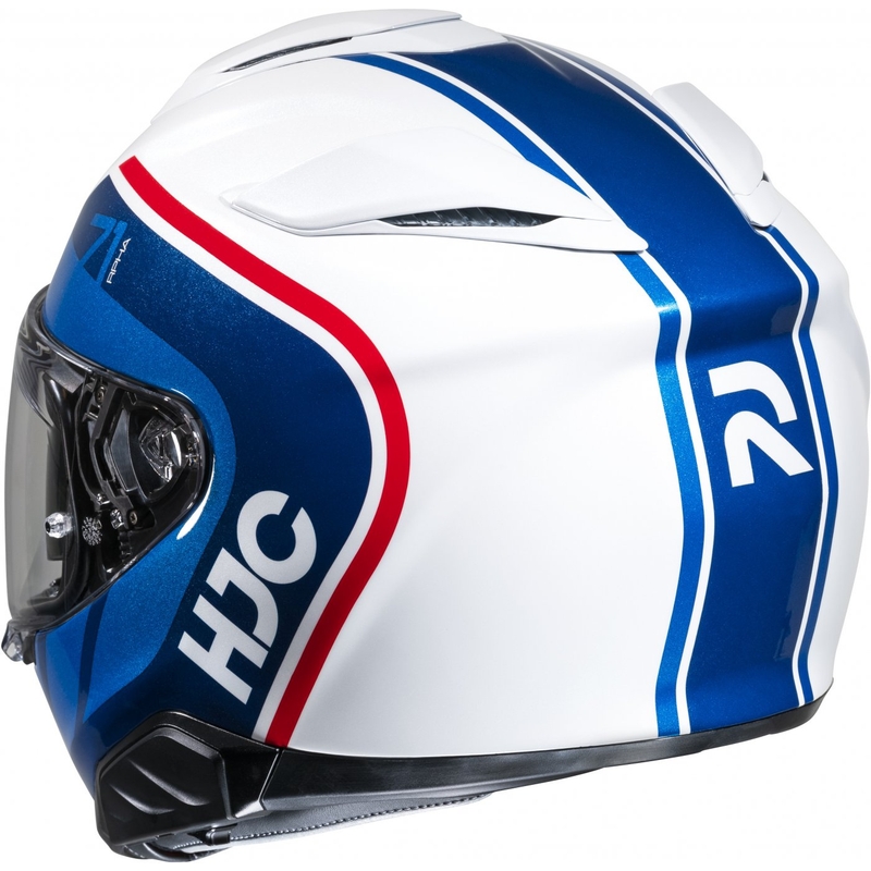 Casca moto integrala HJC RPHA 71 Mapos MC21 rosu-albastru-alb - II. calitate