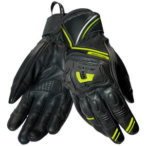 Mănuși pentru motociclete Seventy Degrees SD-N30 Mugello Negru-Galben Fluo