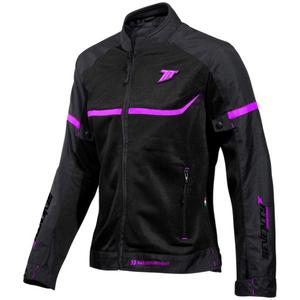 Geaca moto dama SEVENTY DEGREES SD-JR30.1 Mojave negru-roz