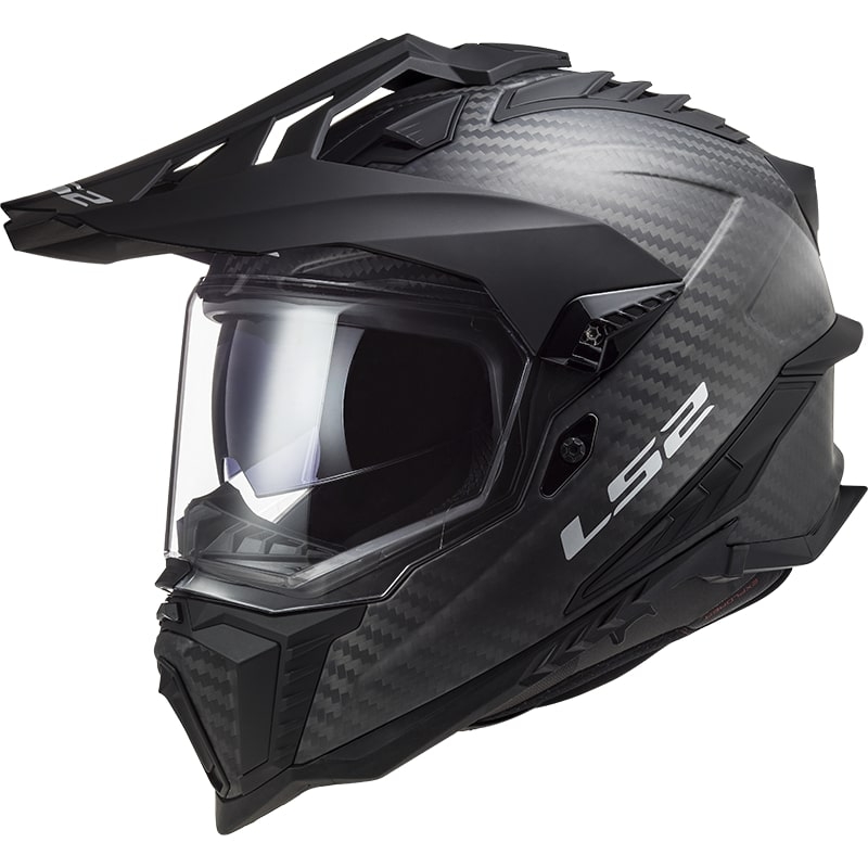 Casca Enduro LS2 MX701 Explorer C Solid Carbon negru mat - II. calitate