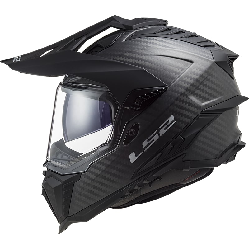 Casca Enduro LS2 MX701 Explorer C Solid Carbon negru mat - II. calitate