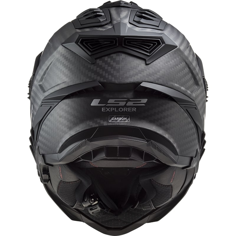 Casca Enduro LS2 MX701 Explorer C Solid Carbon negru mat - II. calitate