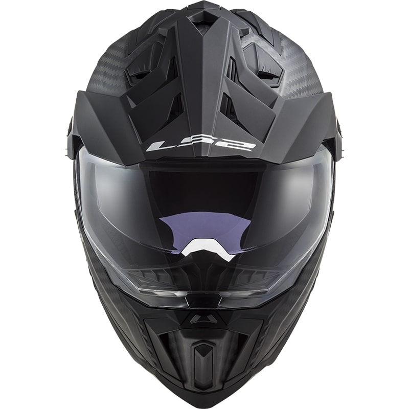 Casca Enduro LS2 MX701 Explorer C Solid Carbon negru mat - II. calitate