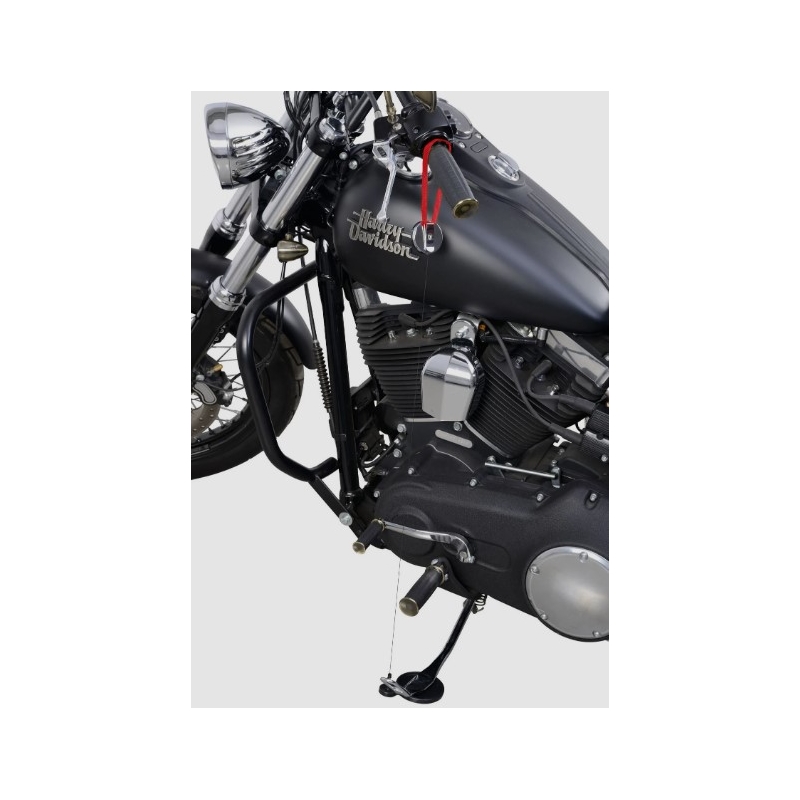 Covoraș sub suport lateral Louis cu retragere automată negru