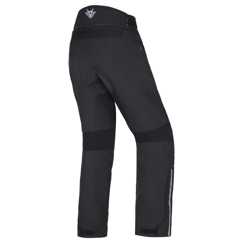 Pantaloni moto dama RSA Greby 2 negru-roz - II. calitate