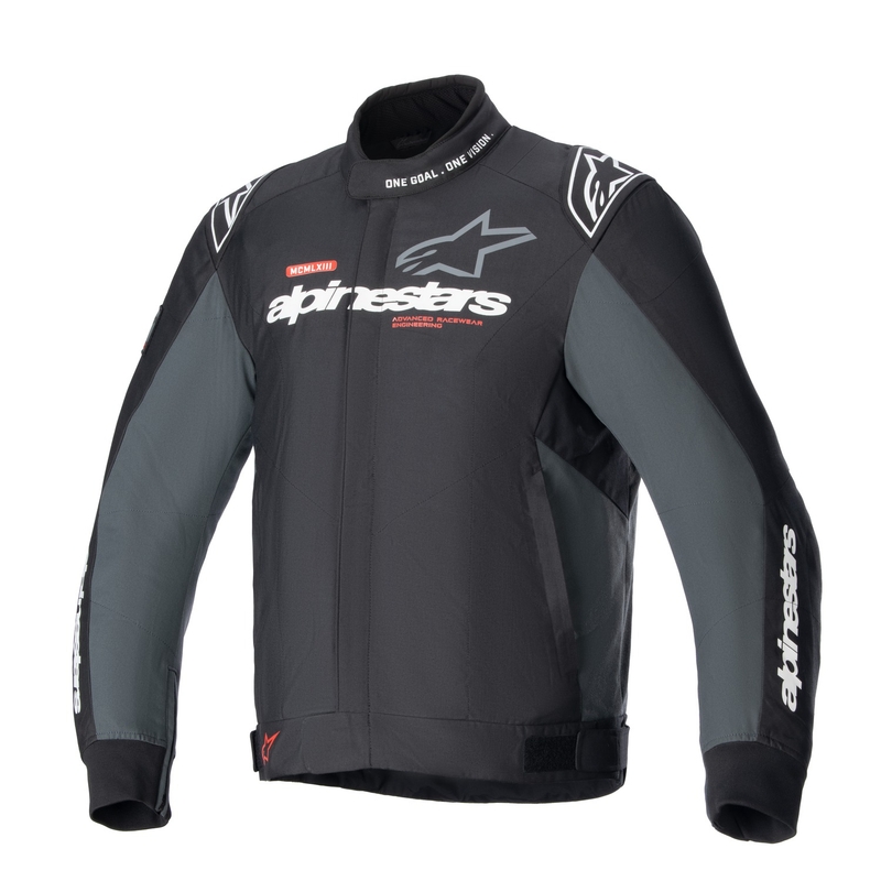 Jacheta moto Alpinestars Monza Sport negru-gri-rosu-alb