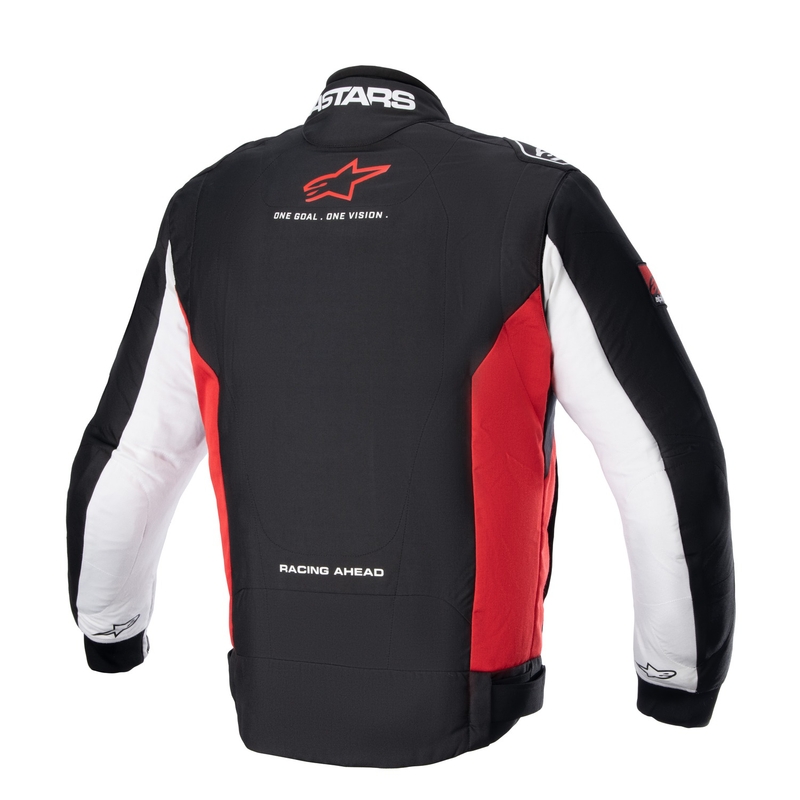 Jacheta moto Alpinestars Monza Sport negru-rosu-alb