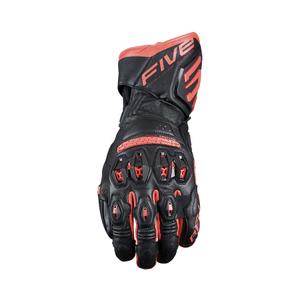 Mănuși moto Five RFX3 EVO negru-rosu fluo