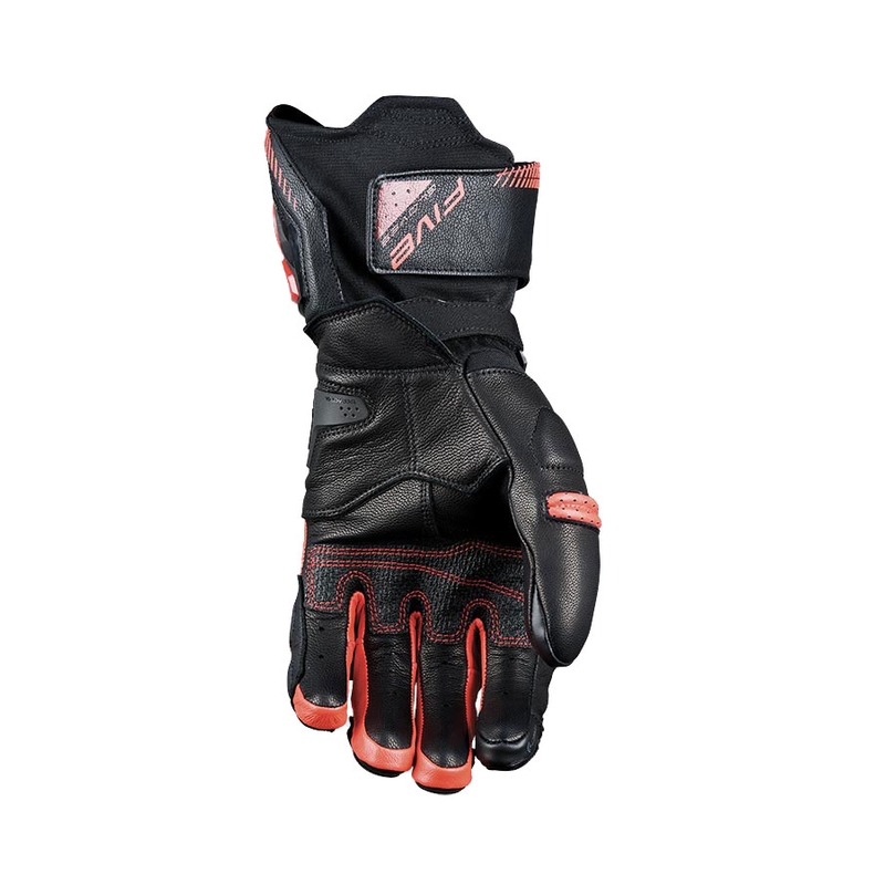 Mănuși moto Five RFX3 EVO negru-rosu fluo