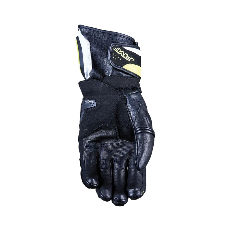 Mănuși moto FIVE RFX4 EVO alb-galben fluo