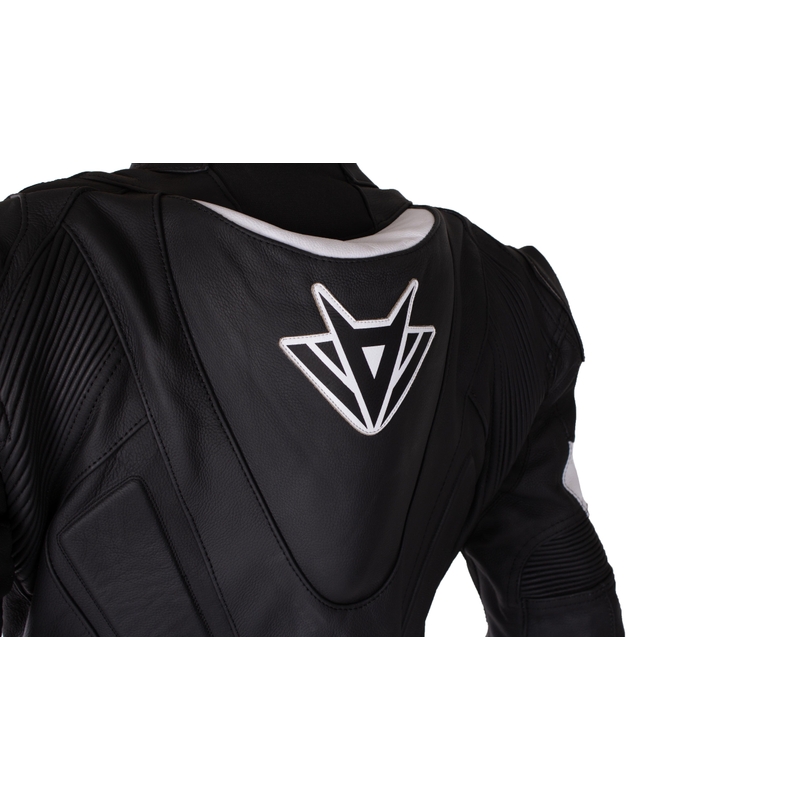 Costum moto RSA GPX 2 negru-alb - II. calitate