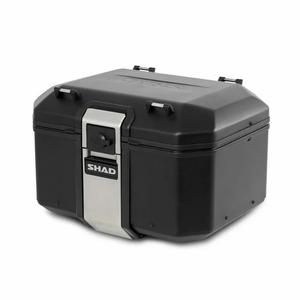 Topcase din aluminiu pentru motocicleta SHAD Terra TR48 D0TR48100B BLACK EDITION - II. calitate