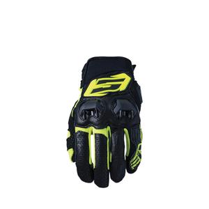 Mănuși moto Five SF3 negru-galben fluo