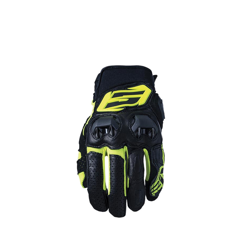 Mănuși moto Five SF3 negru-galben fluo lichidare