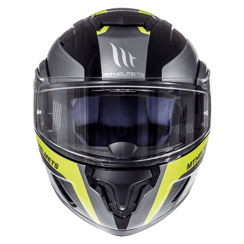 Cască de motociclist MT Atom Tarmac negru mat-fluo galben lichidare