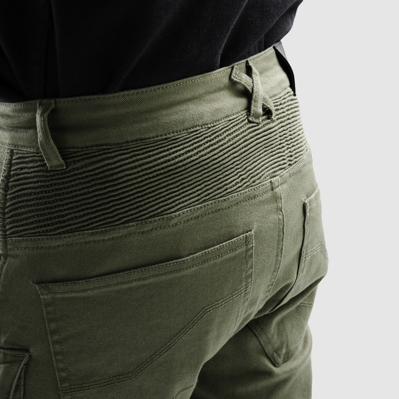 Blugi de motocicletă Ozone Faster TP Green