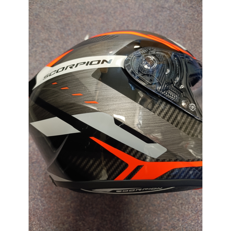 Casca moto integrala Scorpion EXO-1400 EVO II AIR ACCORD gri-rosu - II. calitate