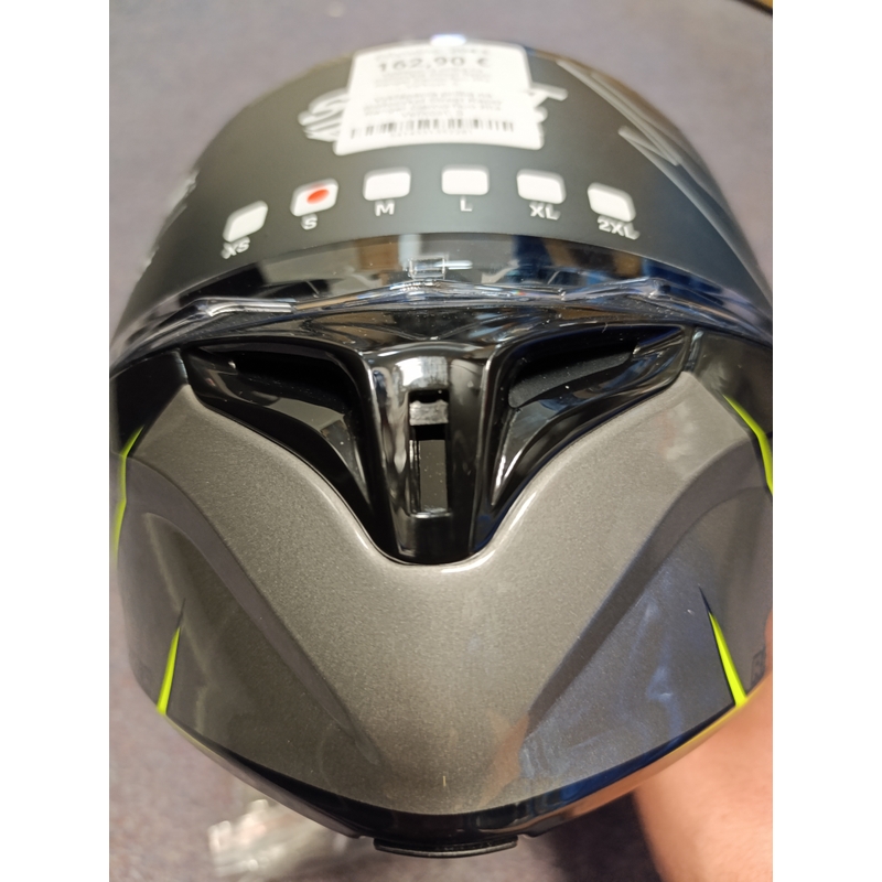 Cască de motocicletă flip-up Street Racer Ranger negru-galben fluo - II. calitate