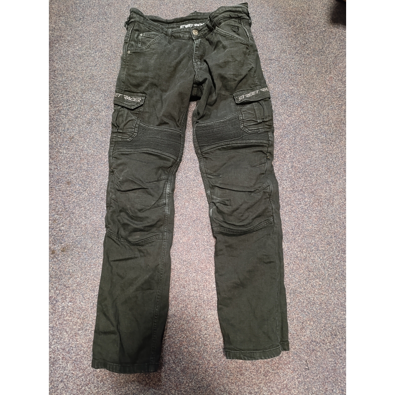 Blugi moto Street Racer Cargo CE negri - II. calitate