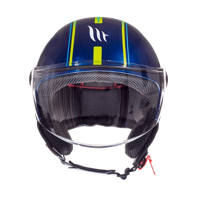 Cască de motocicletă Open MT Street Entire Blue-Fluo Yellow Vânzare lichidare