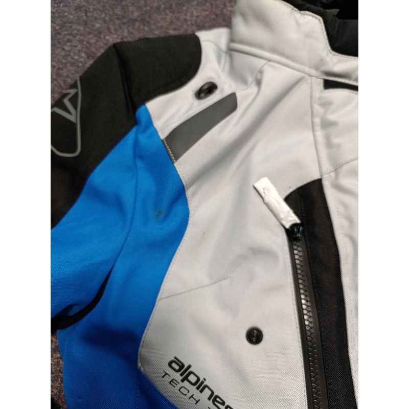 Geaca moto dama Alpinestar Stella Andes Drystar Honda gri-negru-albastru-rosu 23 - II. calitate