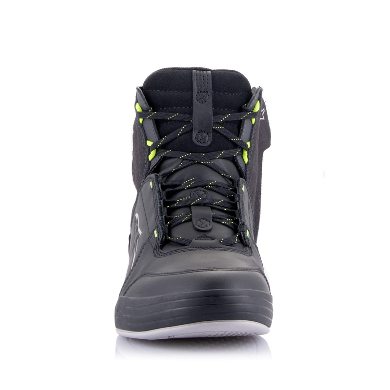 Ghete moto Alpinestars Chrome Drystar negru-gri-galben fluo