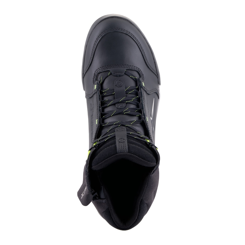Ghete moto Alpinestars Chrome Drystar negru-gri-galben fluo