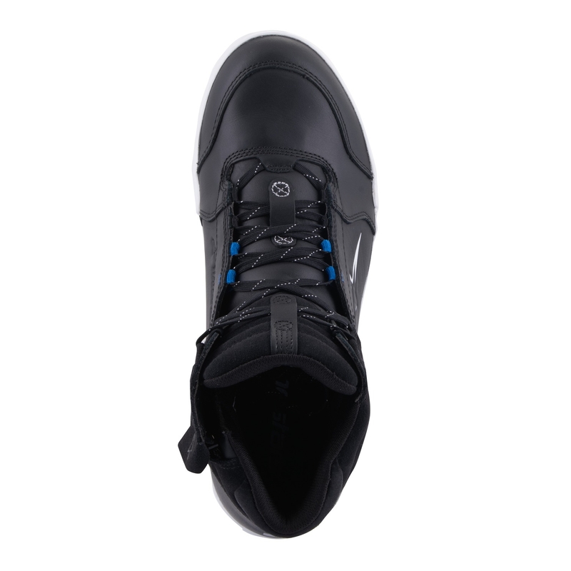 Ghete moto Alpinestars Chrome Drystar negru-alb-albastru