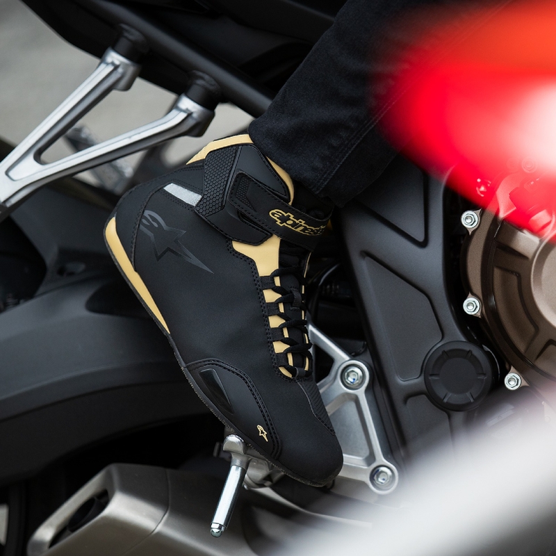 Cizme de motocicletă Alpinestars Stella Sektor pentru femei negru-șampanie