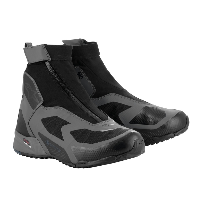 Ghete moto Alpinestars CR-8 Gore-Tex negru-gri-albastru