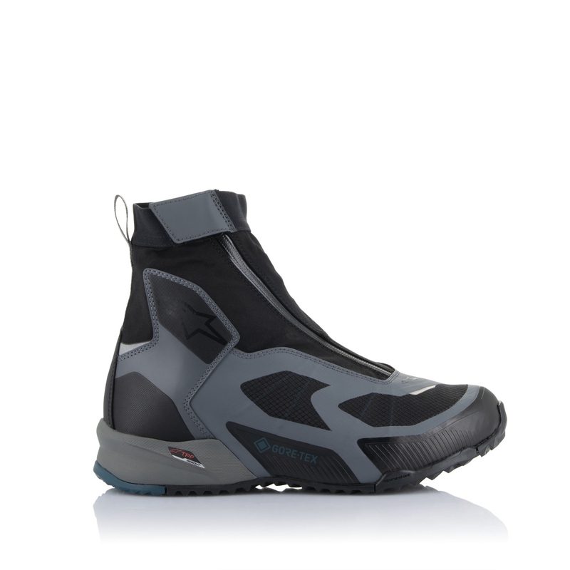 Ghete moto Alpinestars CR-8 Gore-Tex negru-gri-albastru